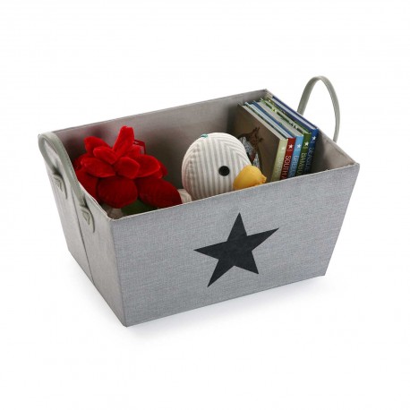 CESTA ESTRELLA GRIS OSCURA