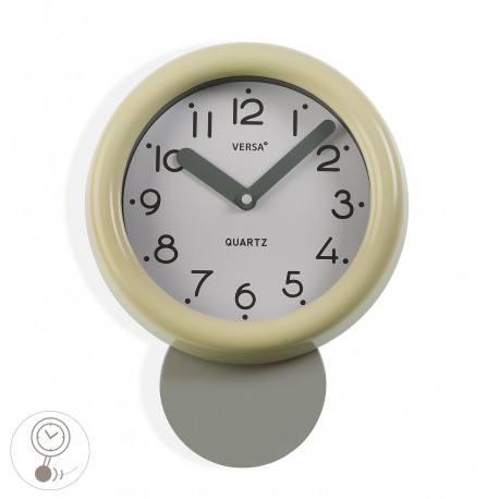 RELOJ COCINA BEIGE 19.5 CM