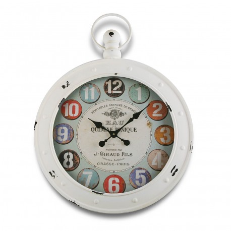 RELOJ DE PARED BLANCO 79X60CM