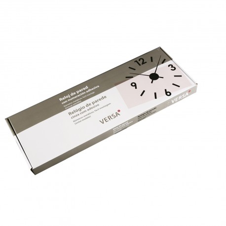 RELOJ PARED PEGATINA NEGRO