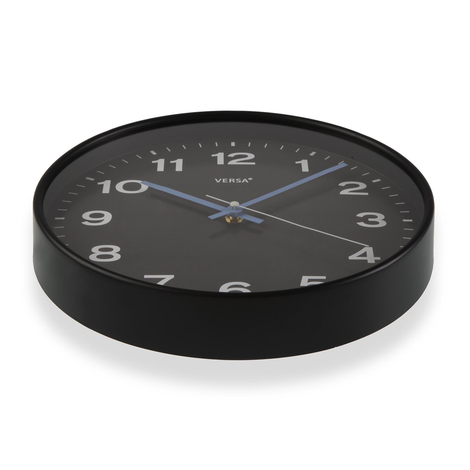 Reloj de sobremesa rectangular negro VERSA de 16 cm