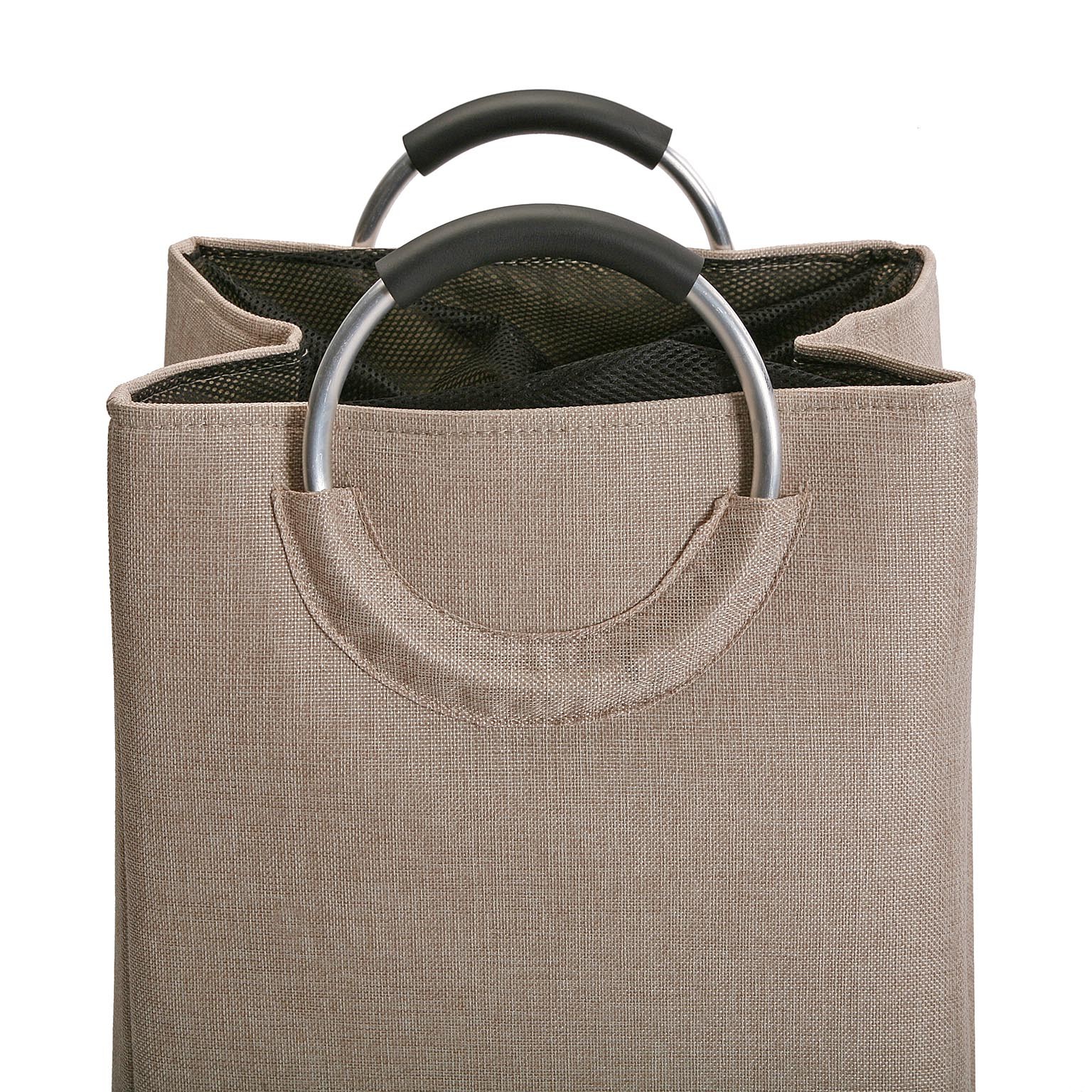 CESTA DE ROPA C/ASAS BEIGE
