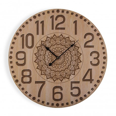 RELOJ DE PARED MADERA 58CM