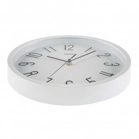 RELOJ DE PARED BLANCO DIA 30CM