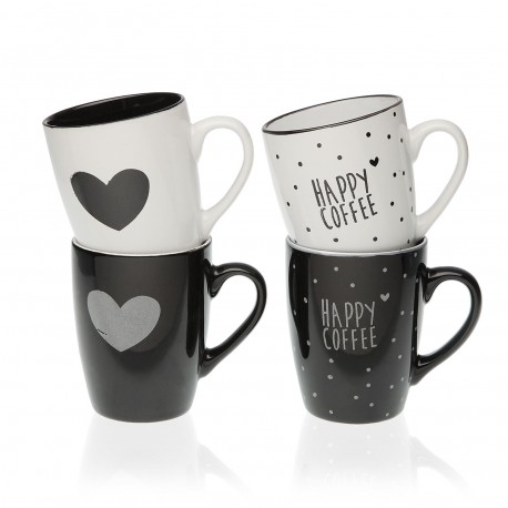 MUG SURTIDO HEARTS WHITE/ BLAC