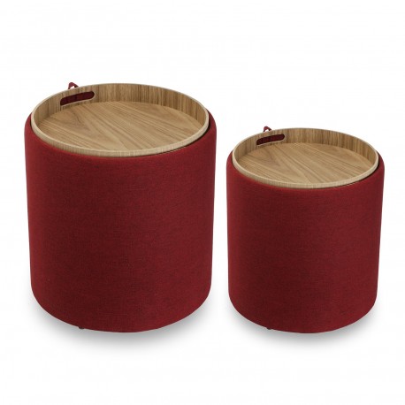 SET 2 PUFFS MARSALA CON BANDEJA