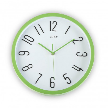 RELOJ DE PARED VERDE DIA 30CM