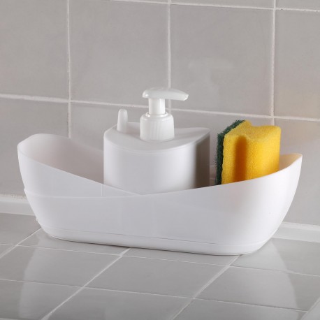 DISPENSADOR DE JABON BLANCO