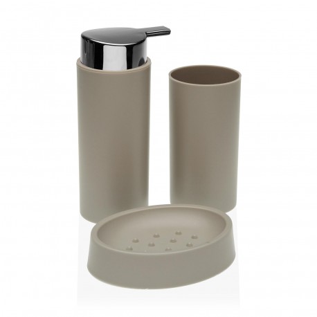 SET DISP.+VASO+JABONERA BEIGE