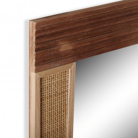 ESPEJO RATTAN 50X120