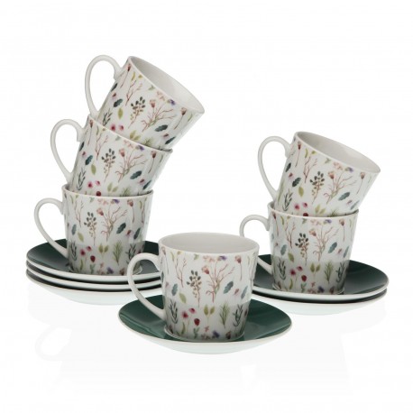 SET 6 TAZAS TE C/PLATO SANSA