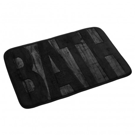 ALFOMBRA BAÑO BATH NEGRA
