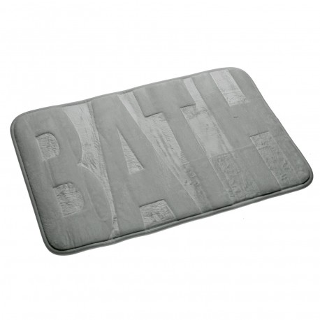 ALFOMBRA BAÑO BATH GRIS
