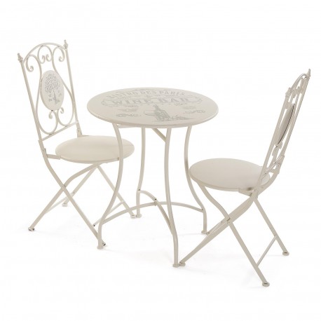SET MESA Y 2 SILLAS BISTRO