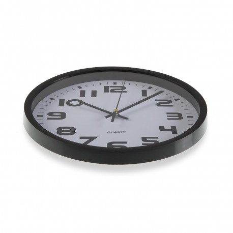 RELOJ COCINA NEGRO 25 CM