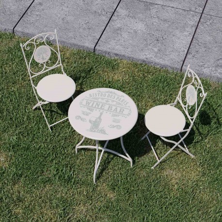 SET MESA Y 2 SILLAS BISTRO