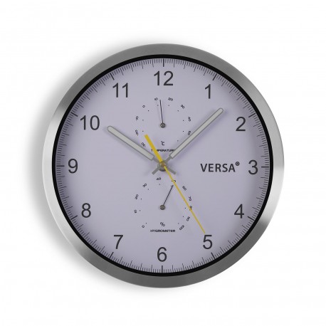 RELOJ ALUMINIO BLANCO 30 CM