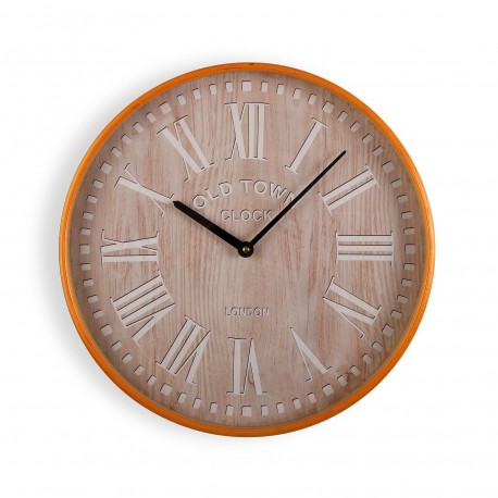 RELOJ PARED ROMAN MADERA 40 CM