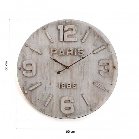 RELOJ PARED MADERA 60 CM