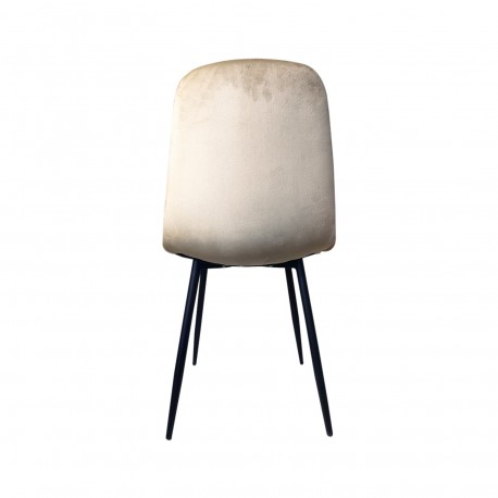 SILLA TERCIOPELO BEIGE