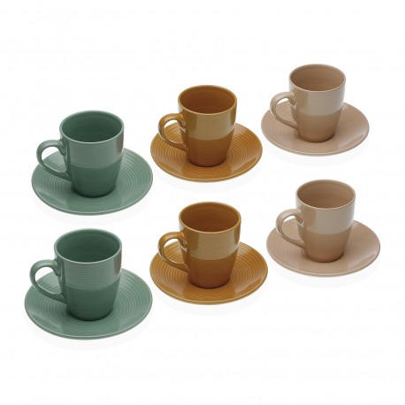 SET 6 TAZAS TÉ C/PLATO