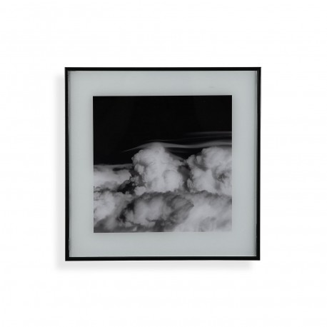 CUADRO CRISTAL NUBES 30X30