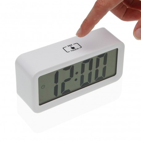 RELOJ DESPERTADOR BLANCO