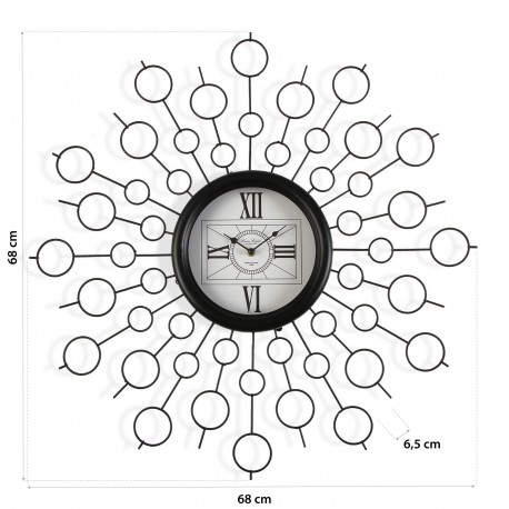 RELOJ PARED METAL 68 CM