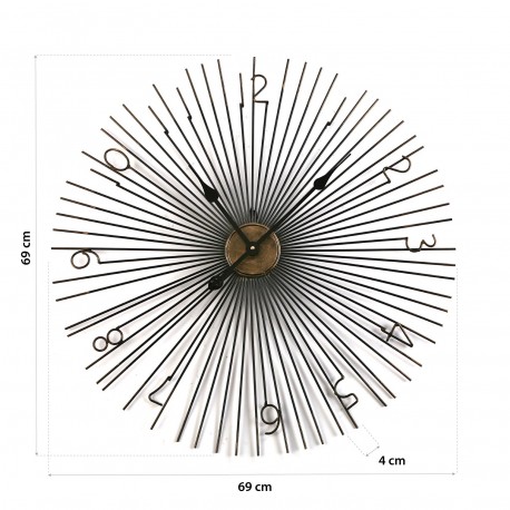 RELOJ DE PARED METAL 69CM