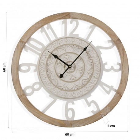 RELOJ PARED MADERA 55 CM