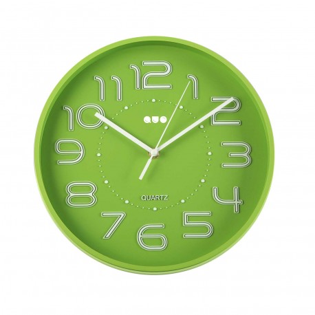 RELOJ PARED VERDE 30 CM