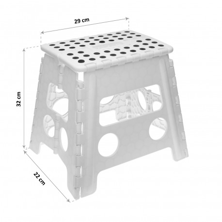 TABURETE PLEGABLE BLANCO