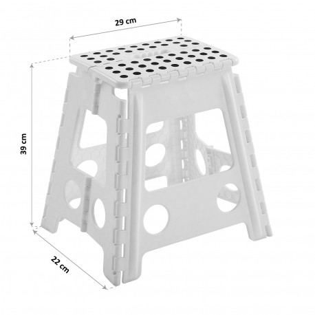 TABURETE PLEGABLE BLANCO