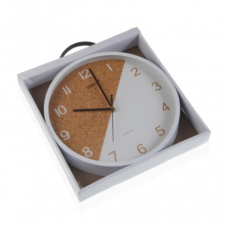 RELOJ COCINA BLANCO CORK 30 CM