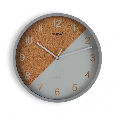 RELOJ COCINA GRIS CORK 30 CM