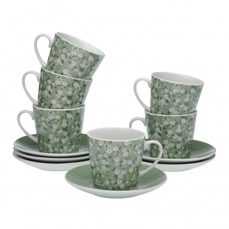 SET 6 TAZAS TE C/P BELLIS