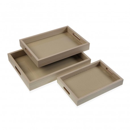 SET 3 BANDEJAS MDF LIGHT 40 x 30