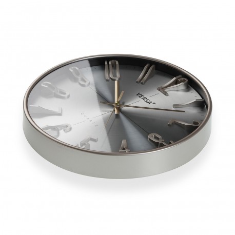 RELOJ PLATEADO CLARO 30 CM