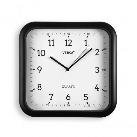 RELOJ SQUARE NEGRO 30 CM