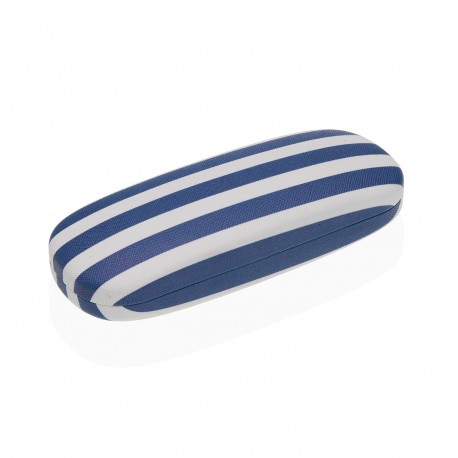 FUNDA GAFAS RAYAS AZULES OS.