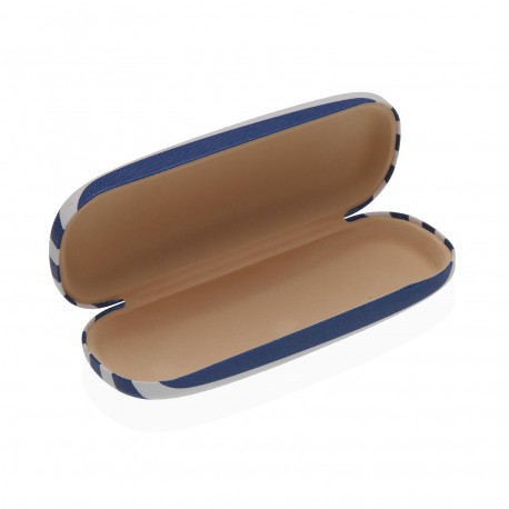 FUNDA GAFAS RAYAS AZULES OS.