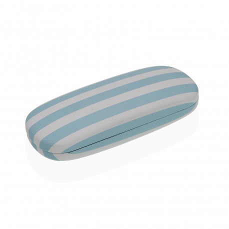 FUNDA GAFAS RAYAS AZULES