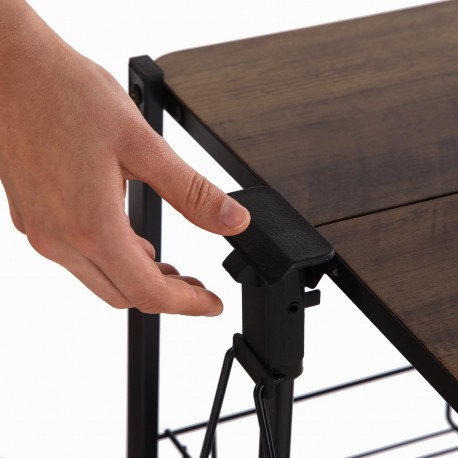 CARRO PLEGABLE C/RUEDAS NEGRO