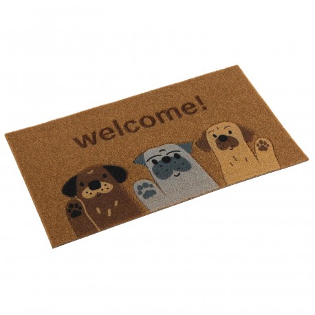 FELPUDO "WELCOME" PERROS