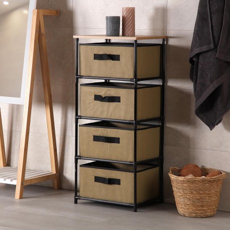 CAJONERA 4 CAJONES BEIGE