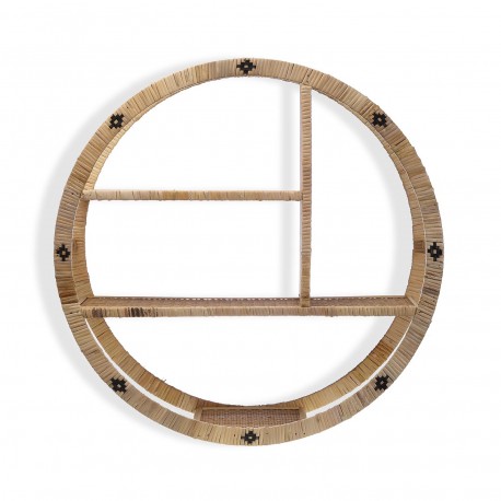ESTANTERIA REDONDA RATTAN