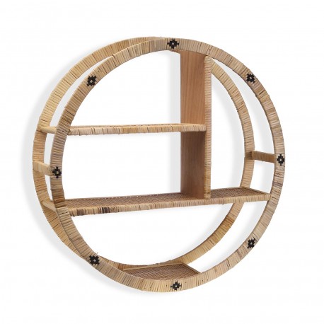 ESTANTERIA REDONDA RATTAN
