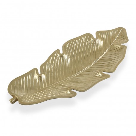 CENTRO DE MESA HOJA ORO