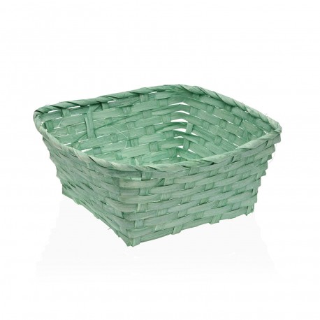CESTA CUADRADA VERDE 20CM