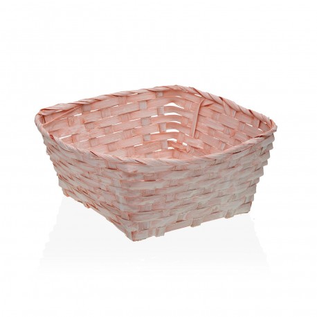 CESTA CUADRADA ROSA 20